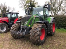 2019 Fendt 724 Vario Profi Plus 50kph 4wd tractor with front linkage, front and cab suspension, 4 el
