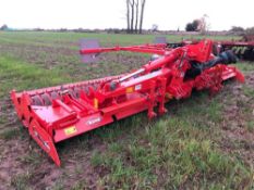 2019 Kuhn HR5004DR 5m hydraulic folding power harrow with quick fit tines, wheel track eradicators a