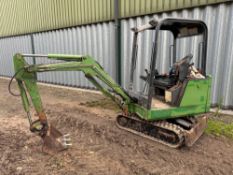 Bobcat Melroe 320 1.44t rubber tracked mini excavator with 18