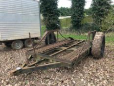Vintage single axle low loader trailer 7ft 6 inch x 12ft