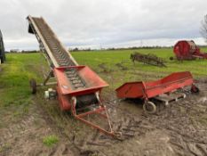 Swift-lift rubber belt grain elevator with extension, 3ph