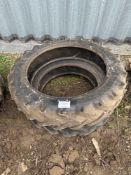 2No tyres, one 9.5-32 and miscellaneous tyre