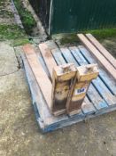 Pair pallet tines