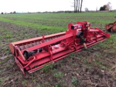 Lely-Terra 400-45 4m power harrow with club tines and rear tooth packer.  NB: Manual in Office