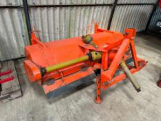 1990 Dowdeswell 1.9m yard brush, PTO driven, linkage mounted. Model No: 90190. Serial No: 59.  NB: M