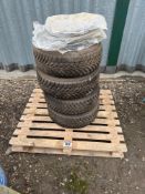 Set Bridgestone 205/60R16 five stud wheels and tyres