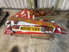 Quantity hazard marker boards