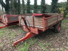 Pettit 4t hydraulic tipping single axle trailer