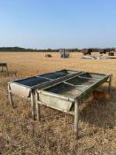 2No. 8ft Bullock Feed Trough On Legs