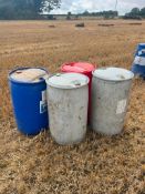 Qty. 200 Litre Plastic Barrels