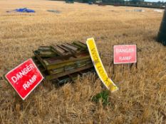 Steel Road Crossing Ramp For 6 Inch Lay Flat
