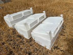 3No. Wydale Outdoor Hard Food Calf Feeders