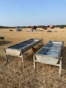 2No. 8ft Bullock Feed Trough On Legs
