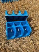 2No. Wydale 3-Teet Calf Feeder