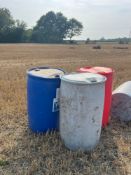 Qty. 200 Litre Plastic Barrels