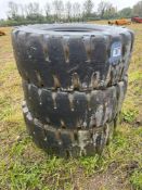 3No Bridgestone 17.5-25 L5 tyres