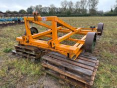 Twin leg mole plough, linkage mounted