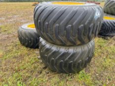 3No 700/50R26.5 10 stud wheels and tyres