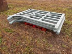 4No 7ft wooden gates