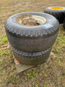 Pair 18/19.5 wheels and tyres