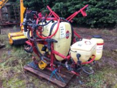 Hardi AM300 300l sprayer, 6m boom, with induction hopper, hand wash tank system. PPE storage box. Ho