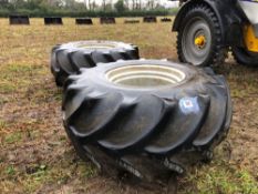 Pair BF Goodrich 30.5L32 flotation wheels and tyres to suit Chafer sprayer