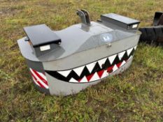 Agriweld 2t front weight block with tool boxes. Serial No: 08250813