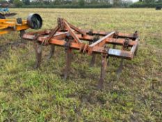 Bomford Superflow 8ft fixed leg cultivator, linkage mounted