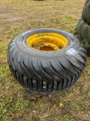 Single 700/50R26.5 10 stud wheel and new tyre