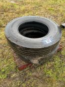 Pair 295/80R22.5 tyres only