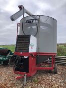 Opico 555XL 12t gas fired mobile grain drier with low profile, hydraulic unloading plate. Serial No: