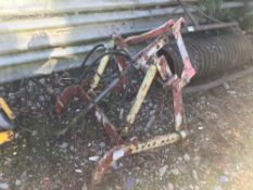 Farm made piggy back drill frame