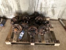 Quantity 5 stud braked heavy duty axles
