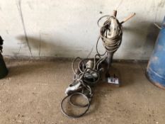 2No Wolf electric drills with stand, 240v