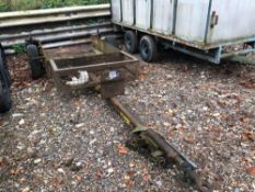 Single axle mini-excavator trailer 3' 10