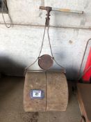 Vintage hand pulled lawn roller