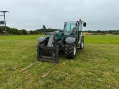 2017 Kramer KT357 materials handler on Michelin 460/70R24 wheels and tyres with pick up hitch and pa