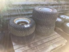 Set Trelleborg 23x8.500-12 front and 26x12.00-12 rear wheels and tyres