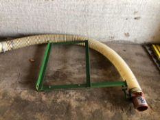 Plastic seeder pipe unit and bracket
