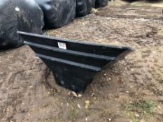 Plastic grain auger hopper