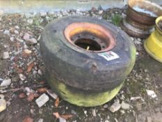 2No 6.5-10 wheels and tyres