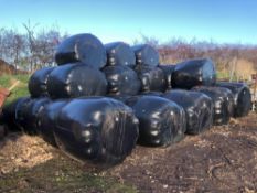 30No 4ft round bale silage, 2024 produce. VAT exempt.  NB: Sold on a per bale basis