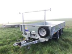 2022 Ifor Williams TT35 twin axle trailer. Serial No: SCKD000005N210046