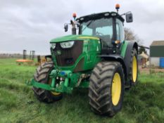2012 John Deere 6190R 50Kph AutoPowr 4wd tractor with front linkage, air brakes, 4No electric spools