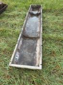 Galvanised feed trough