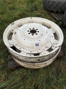 Pair R44 8 stud rear wheel centres
