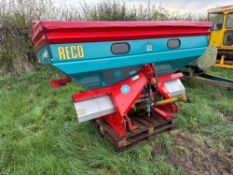 2007 Sulky Burel DPX24 twin disc fertiliser spreader. Serial No: 07/DS01 101