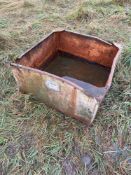 Galvanised water tank