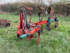 Kverneland 160 VD85/100 -160 3f reversible plough with skimmers, manual vari-width