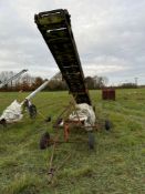Vintage elevator with engine